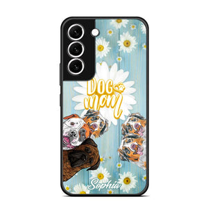 Personalized Flowers Dog Mom Dog Lovers Phonecase Printed QTHQ2002