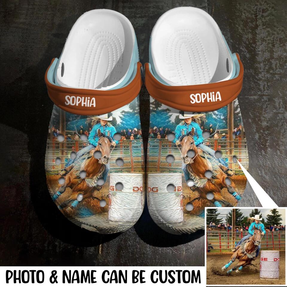 Personalized Girl Love Horse Clog Slipper Shoes Printed PNHQ200223