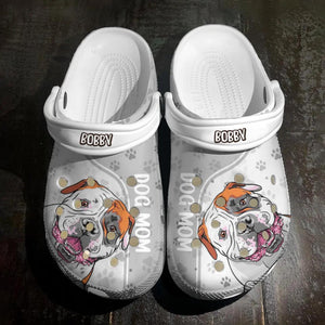 Personalized Dog Mom Clog Slipper Shoes Printed QTDT2102