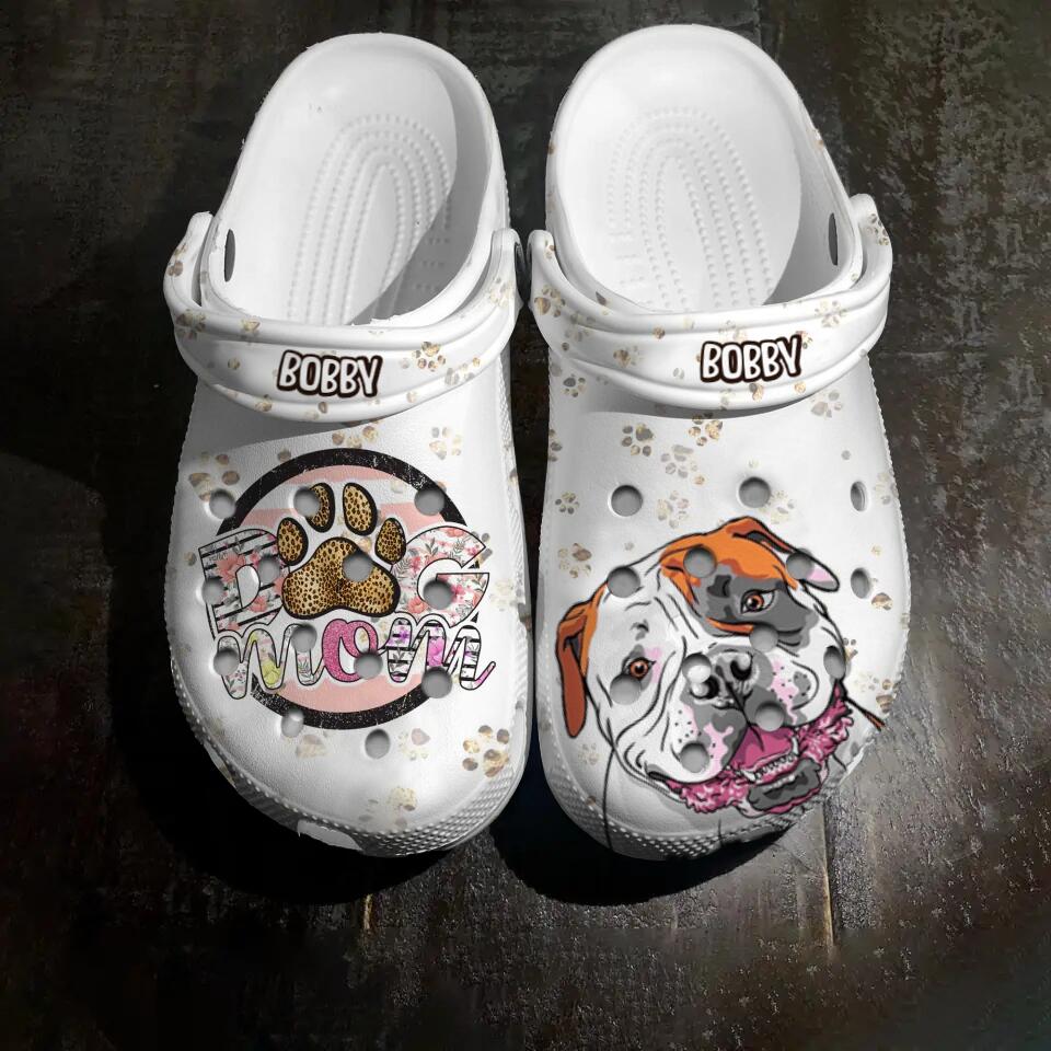 Personalized Dog Mom Clog Slipper Shoes Printed QTHQ2102