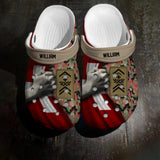 Personalized Swiss Veteran/Soldier Rank Camo Flag Clog Slipper Shoes Printed 23FEB-HQ20