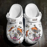 Personalized Pitbull Dog Lovers Paw Clog Slipper Shoes Printed 23FEB-HQ21