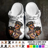 Personalized Rottweiler Dog Lovers Paw Clog Slipper Shoes Printed 23FEB-HQ22