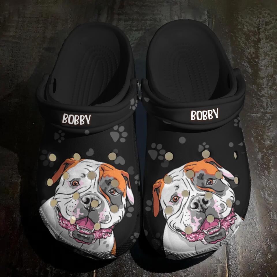 Personalized Rottweiler Dog Lovers Paw Clog Slipper Shoes Printed 23FEB-HQ22