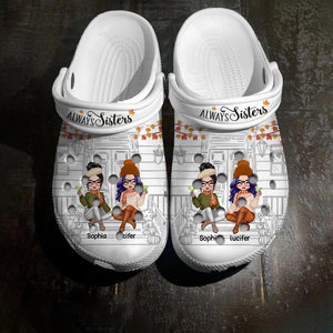 Personalized Besties Forever Soul Sister Besties Gifts Clog Slipper Shoes Printed 23FEB-HQ21