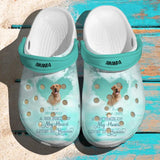 Personalized Pet Image & A Big Piece Of My Heart Lives In Heaven Clog Slipper Shoes Printed PNVD2102