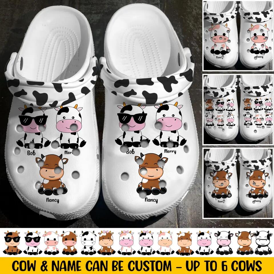 Personalized Cow Lovers Clog Slipper Shoes Printed 23FEB-HQ22