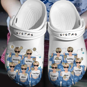 Personalized Besties & Name Clog Slipper Shoes Printed QTVD2202