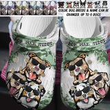 Personalized Dog Lovers Colorful Tears Clog Slipper Shoes Printed PNDT2302