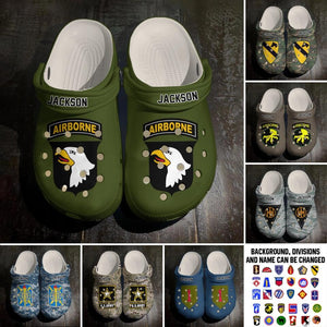 Personalized US Division Clog Slipper Shoes Printed 23FEB-DT24