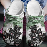 Personalized Dog Lovers Colorful Tears Clog Slipper Shoes Printed PNDT2302