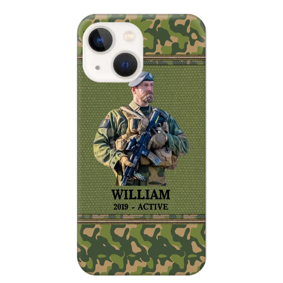 Personalized Upload Photo Norwegian Veteran/Soldier Phonecase Printed 23FEB-HQ28