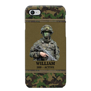 Personalized Upload Photo Swiss Veteran/Soldier Phonecase Printed 23FEB-HQ28