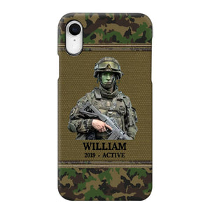 Personalized Upload Photo Swiss Veteran/Soldier Phonecase Printed 23FEB-HQ28