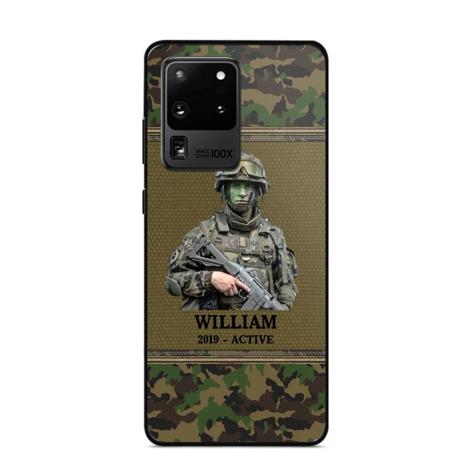 Personalized Upload Photo Swiss Veteran/Soldier Phonecase Printed 23FEB-HQ28