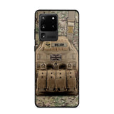 Personalized UK Veteran/Soldier Uniform Rank Camo Phonecase Printed 23MAR-DT01