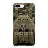 Personalized French Veteran/Soldier Uniform Rank Camo Phonecase Printed 23MAR-DT01