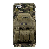 Personalized French Veteran/Soldier Uniform Rank Camo Phonecase Printed 23MAR-DT01