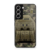 Personalized French Veteran/Soldier Uniform Rank Camo Phonecase Printed 23MAR-DT01