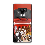 Personalized Dogs Jeep Background Dog Lovers Gift Phonecase Printed 23MAR-HQ01