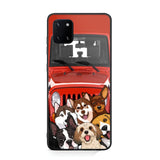 Personalized Dogs Jeep Background Dog Lovers Gift Phonecase Printed 23MAR-HQ01