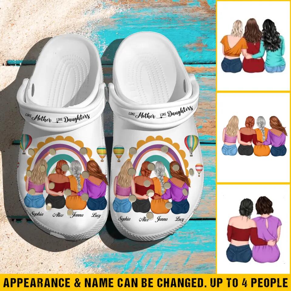 Personalized Like Mother Like Daughters Clog Slipper Shoes Printed PNVD2802