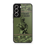 Personalized Canadian Soldier Once A Soldier Always A Soldier Camo Phonecase Printed 23MAR-DT07