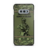 Personalized Canadian Soldier Once A Soldier Always A Soldier Camo Phonecase Printed 23MAR-DT07