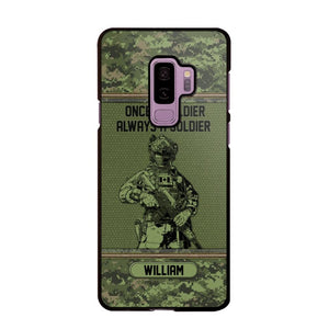 Personalized Canadian Soldier Once A Soldier Always A Soldier Camo Phonecase Printed 23MAR-DT07