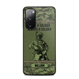 Personalized Canadian Soldier Once A Soldier Always A Soldier Camo Phonecase Printed 23MAR-DT07