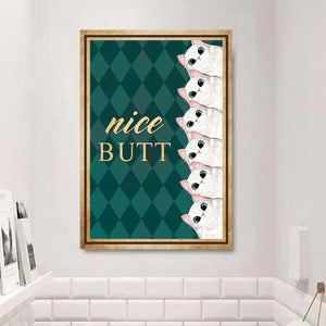 PERSONALIZED NICE BUTT CATS CANVAS PRINTED QTDT0603