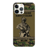 Personalized Swiss Soldier Once A Soldier Always A Soldier Camo Phonecase Printed 23MAR-DT07