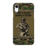 Personalized Swiss Soldier Once A Soldier Always A Soldier Camo Phonecase Printed 23MAR-DT07