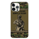 Personalized Swiss Soldier Once A Soldier Always A Soldier Camo Phonecase Printed 23MAR-DT07