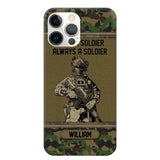 Personalized Swiss Soldier Once A Soldier Always A Soldier Camo Phonecase Printed 23MAR-DT07