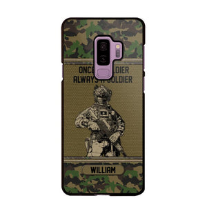 Personalized Swiss Soldier Once A Soldier Always A Soldier Camo Phonecase Printed 23MAR-DT07