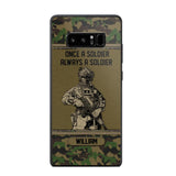 Personalized Swiss Soldier Once A Soldier Always A Soldier Camo Phonecase Printed 23MAR-DT07