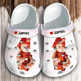 Personalized Upload Your Kid Photo Kid Clog Slipper Shoes Printed 23MAR-HQ07