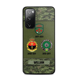 Personalized Canadian Soldier/ Veteran Logo Camo Phonecase Printed 23MAR-DT08