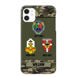 Personalized French Soldier/ Veteran Logo Camo Phonecase Printed 23MAR-DT08