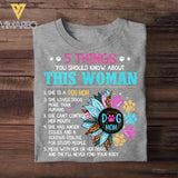 Personalized 5 Things You Should Know About This Dog Mom Tshirt Printed 23MAR-DT10