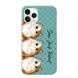 Personalized Cat Lovers With Colorful Background Phonecase Printed 23MAR-HQ10