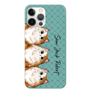 Personalized Cat Lovers With Colorful Background Phonecase Printed 23MAR-HQ10