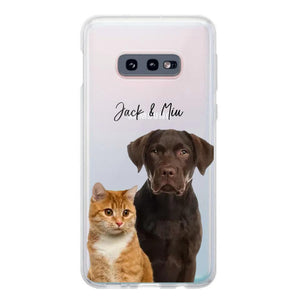 Personalized Upload Your Dog Cat Photo Dog Cat Lovers Silicon Phonecase 23MAR-HQ10