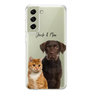 Personalized Upload Your Dog Cat Photo Dog Cat Lovers Silicon Phonecase 23MAR-HQ10