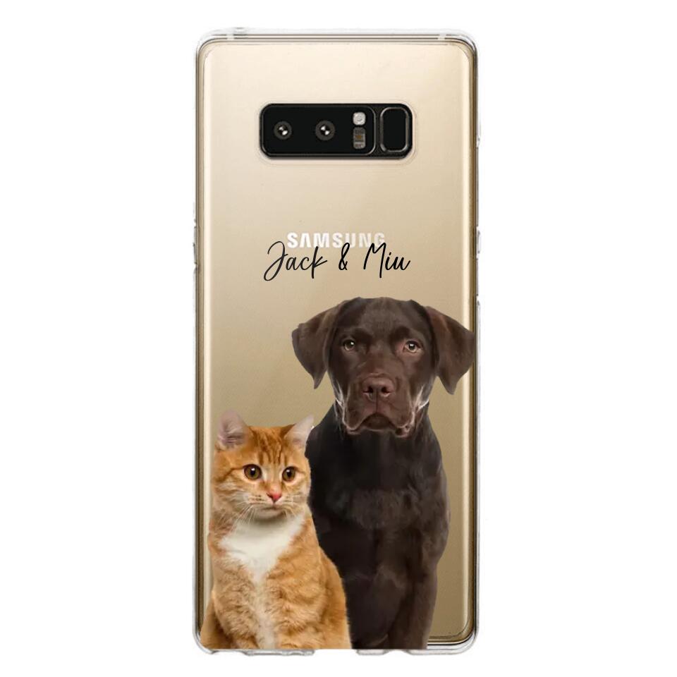 Personalized Upload Your Dog Cat Photo Dog Cat Lovers Silicon Phonecase 23MAR-HQ10