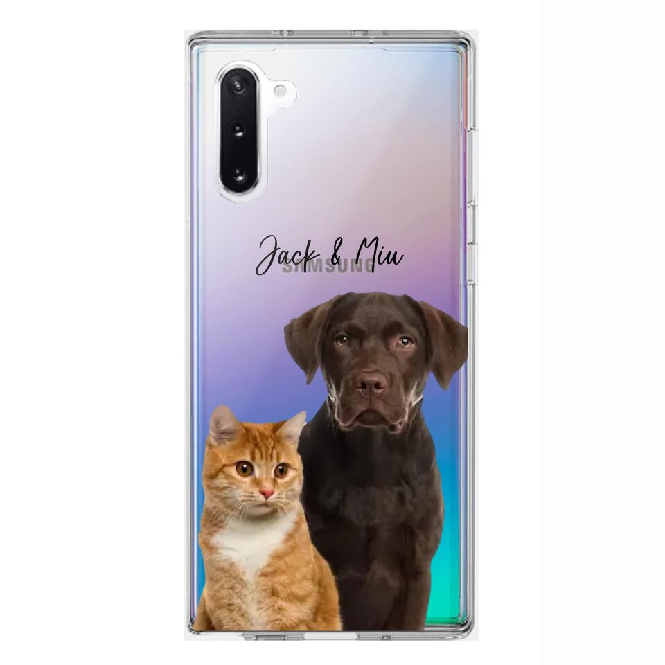 Personalized Upload Your Dog Cat Photo Dog Cat Lovers Silicon Phonecase 23MAR-HQ10