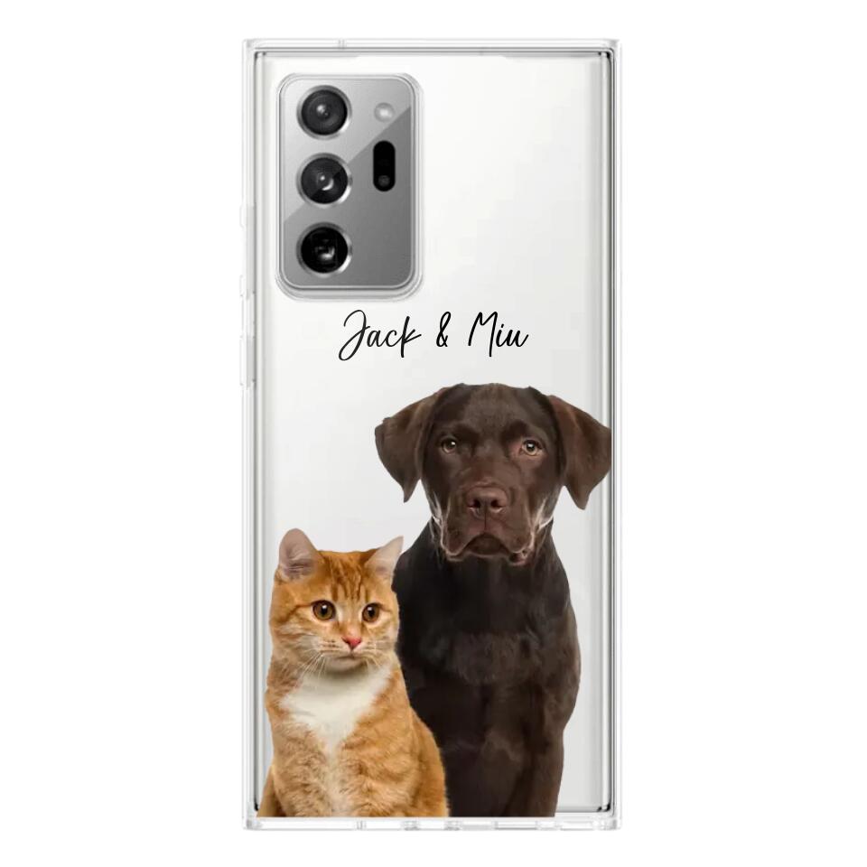 Personalized Upload Your Dog Cat Photo Dog Cat Lovers Silicon Phonecase 23MAR-HQ10