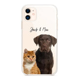 Personalized Upload Your Dog Cat Photo Dog Cat Lovers Silicon Phonecase 23MAR-HQ10