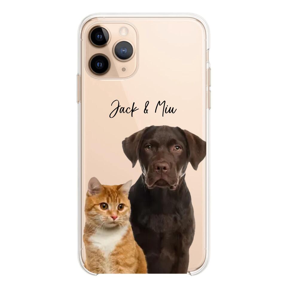 Personalized Upload Your Dog Cat Photo Dog Cat Lovers Silicon Phonecase 23MAR-HQ10